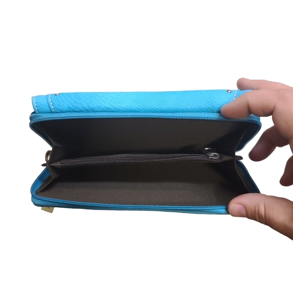 Montana West Concho Leather studded floral embroidered Wallet Western Boho NWT - Picture 12 of 12